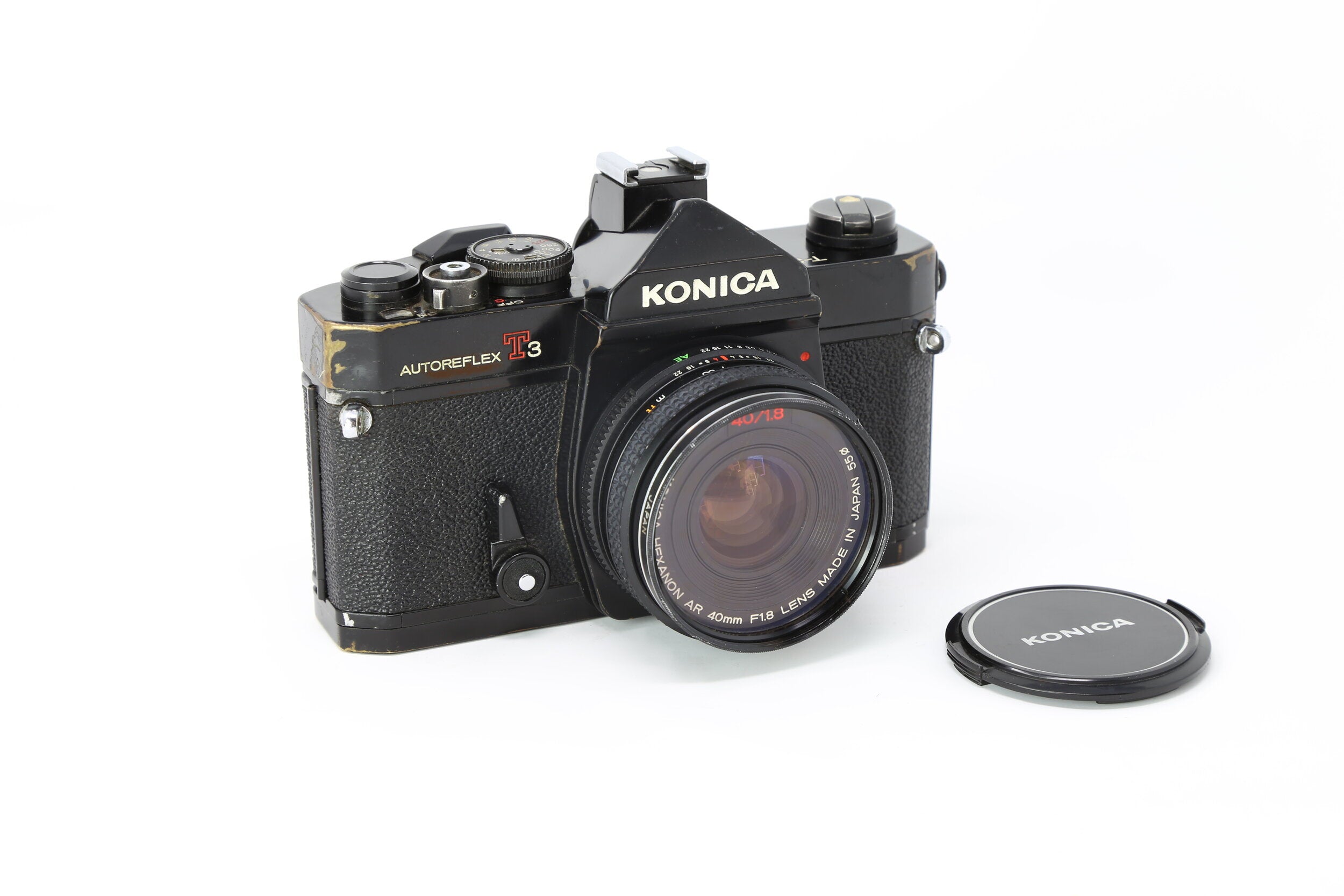 Konica AutoReflex T3 (Black) 35mm Film Camera With 40mm 1.8 lens – Relics  Film Lab