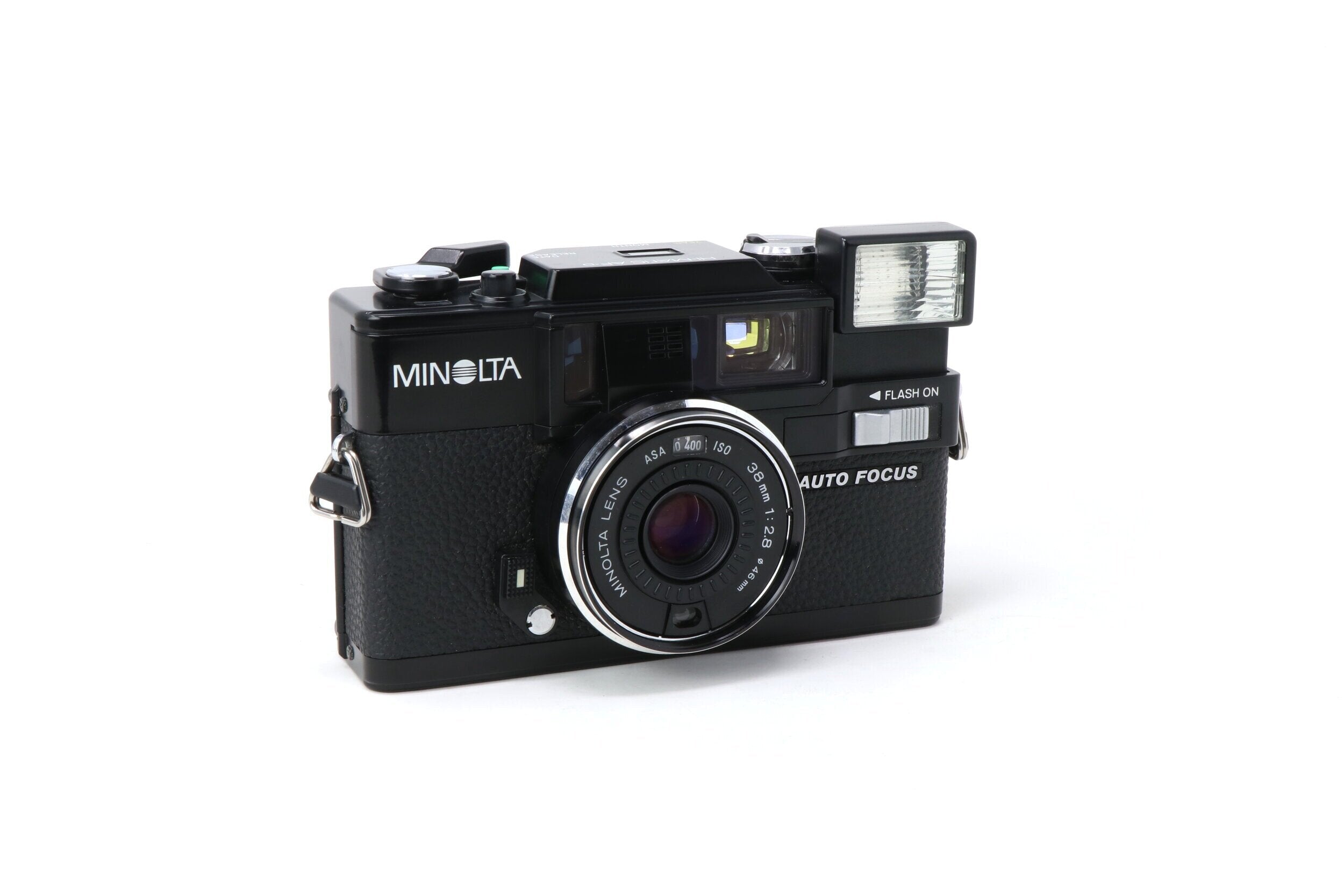 Minolta Hi-Matic AF2-MD Point & Shoot 35mm purchases Film Camera 38mm F2.8 W/ Lens & Case