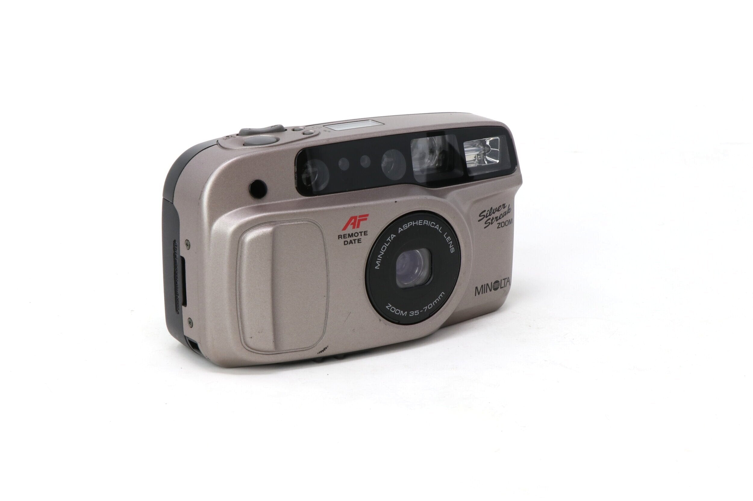Minolta Silver Streak Zoom 35mm Film Camera – Relics