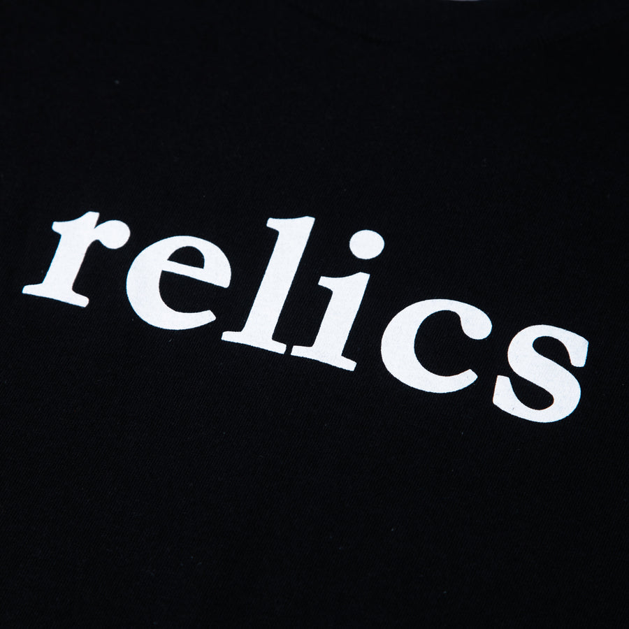 Relics Serif Tee Black Film Camera Tshirt