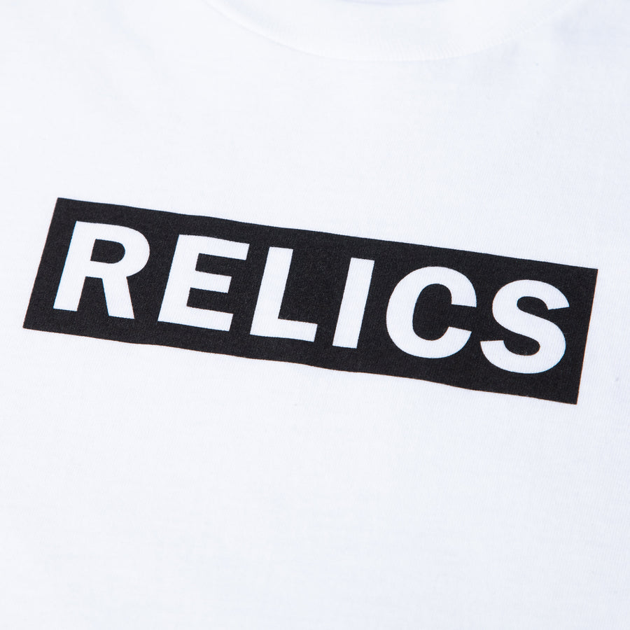 Relics Box Logo Tee White Film Camera Tshirt