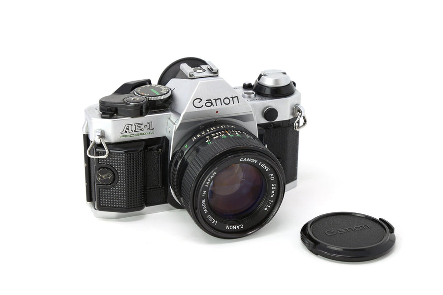 Canon AE-1 Program 35mm Film Camera With 50mm Lens
