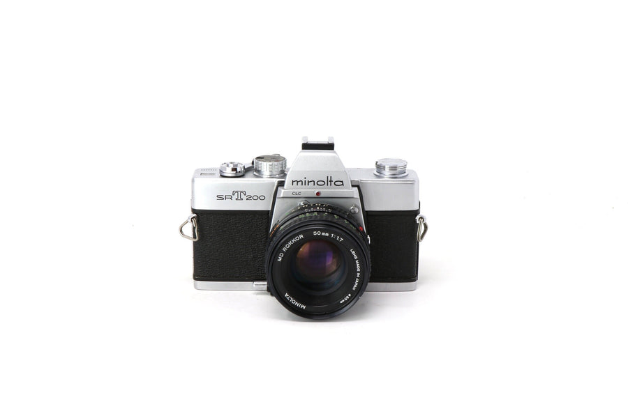 Minolta SRT 200/201/202 35mm Film Camera with 50mm lens